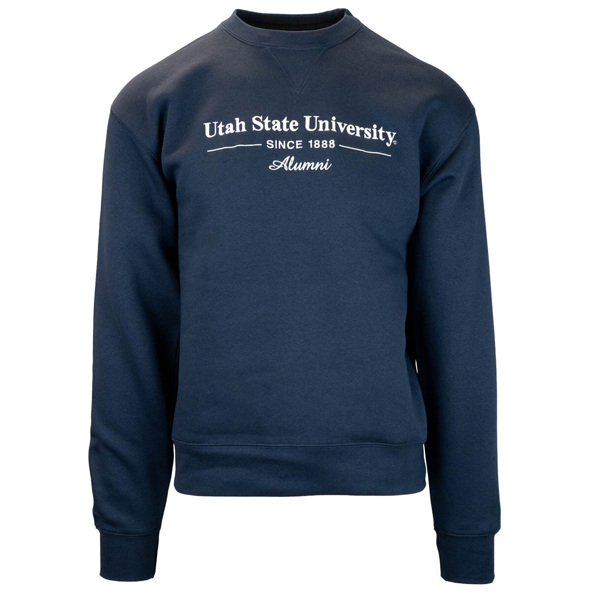 Utah state university alumni navy unisex crew sweatshirt